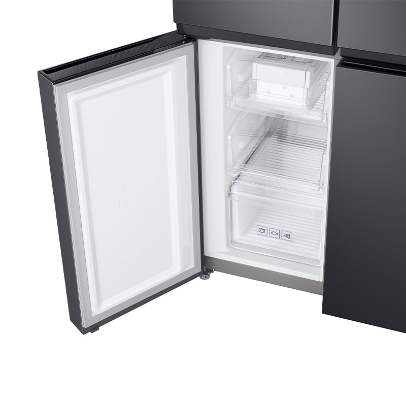 [จัดส่งฟรี] SAMSUNG ตู้เย็น 4 ประตู รุ่น RF48A4010B4/ST พร้อม Non-Plumbing Water Dispenser, 16.6 คิว (491L)