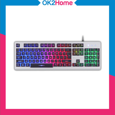 Nubwo NK31 Savior คีย์บอร์ด ไฟสีรุ้ง 7 สี LED 9 รูปแบบ