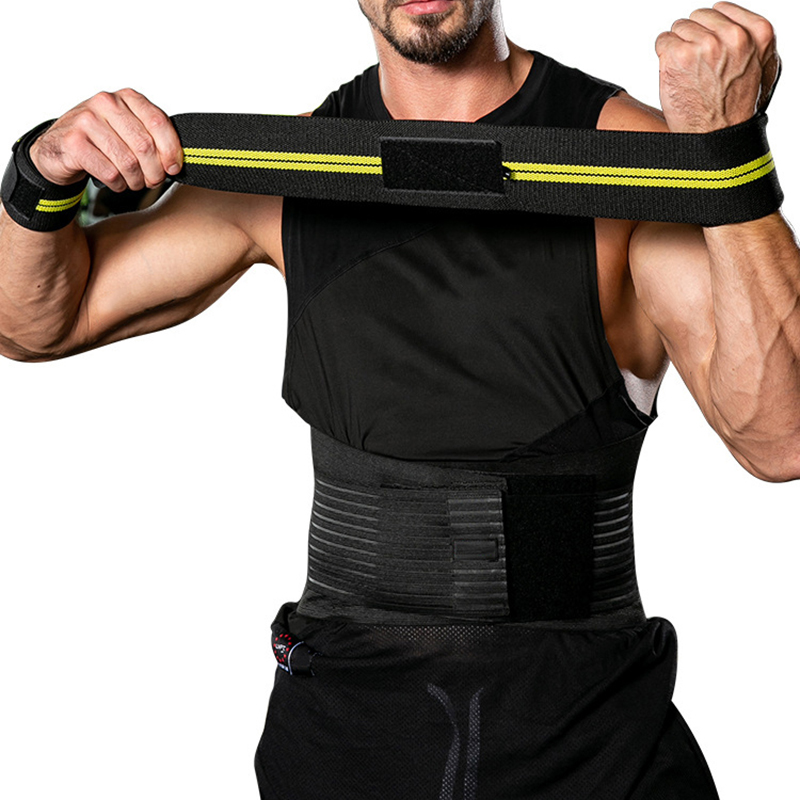 YUE Weight Lifting Bodybuilding Wrist Support Bar Straps Knee Wrap Gym Wraps Bandage