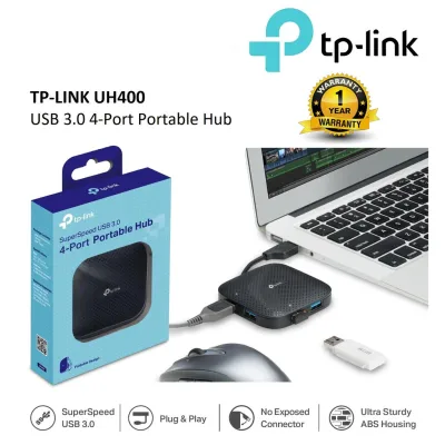 USB HUB (ยูเอสบีฮับ) TP-LINK (UH400) USB 3.0 4 PORTS ประกัน 1 ปี