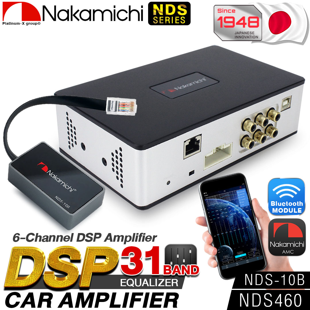 NAKAMICHI DSP AMPLIFIER NDS460 31BAND Bluetooth INPUT 4 chOUTPUT 6 ch ...