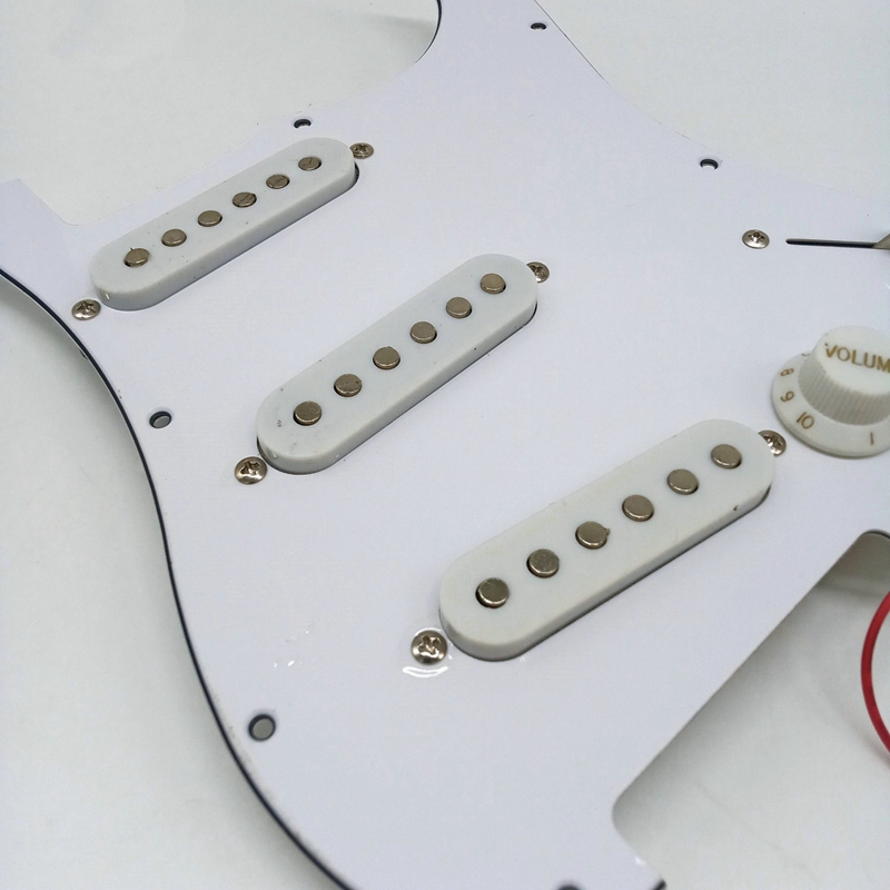 Single Coil Pickup SSS Electric Guitar Loaded Prewired Pickguard