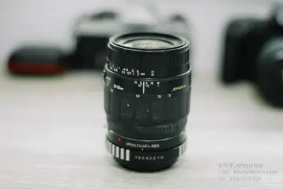 (ใส่กล้อง sony mirrorless ได้ทุกรุ่น) ขายเลนส์ Macro มือหมุนงบประหยัด Sigma 28-80mm f3.5-5.6 macro เป็นเลนส์ที่ได้อัตรการขยายที่สูงมาก 1ต่อ2 Serial 3179909