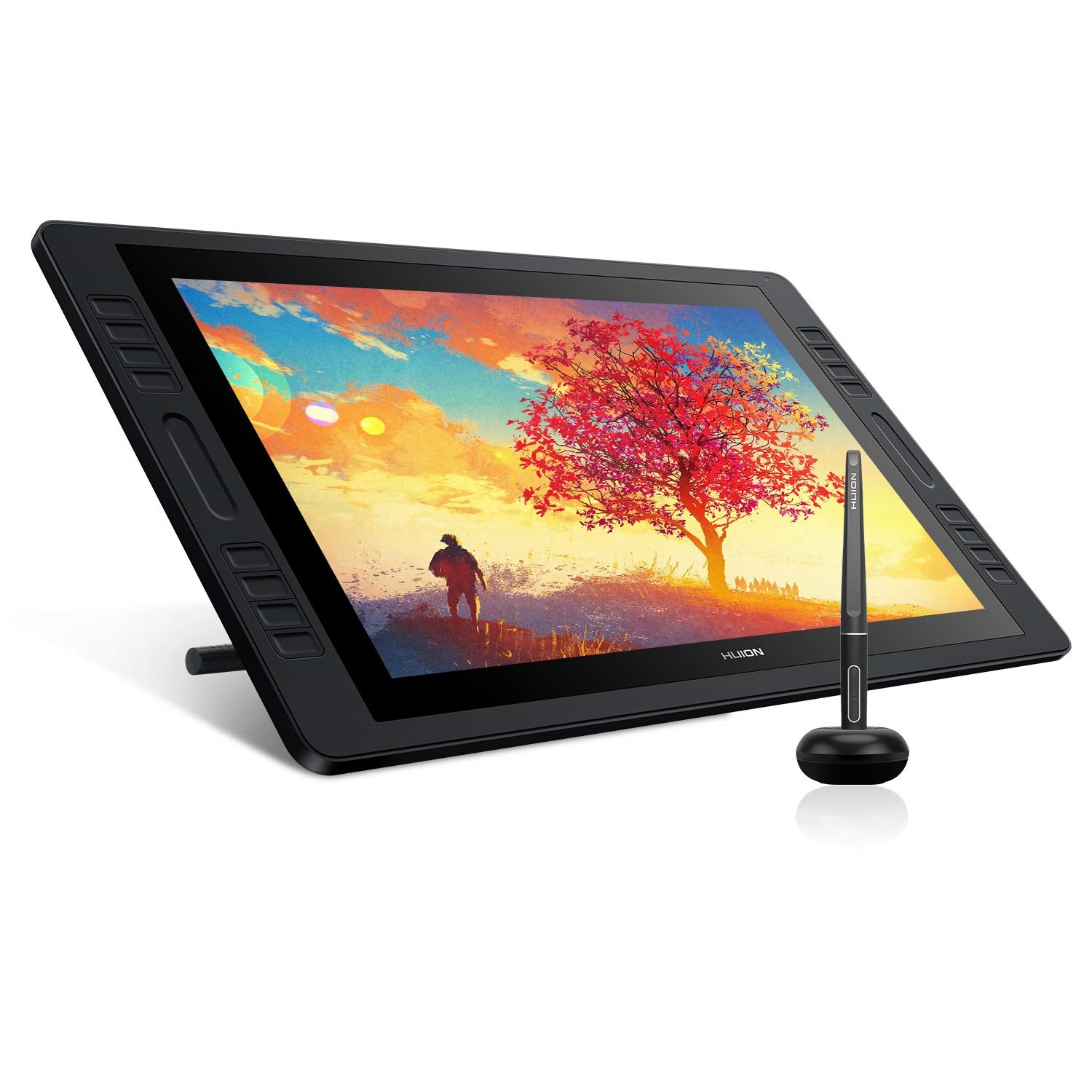 Huion Kamvas Pro 20(2019) Drawing Monitor Pen Display 19.5 Inch IPS Graphic Tablets with Screen, Full-Laminated Technology, 8192 Battery-Free Pen