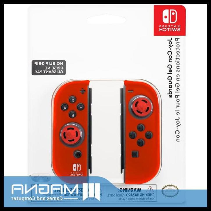 【จุดขายร้อน】 ใหม่ 2021 เจลการ์ดคุณภาพดีสําหรับ Nintendo Switch Pdp JoyCon สีแดง