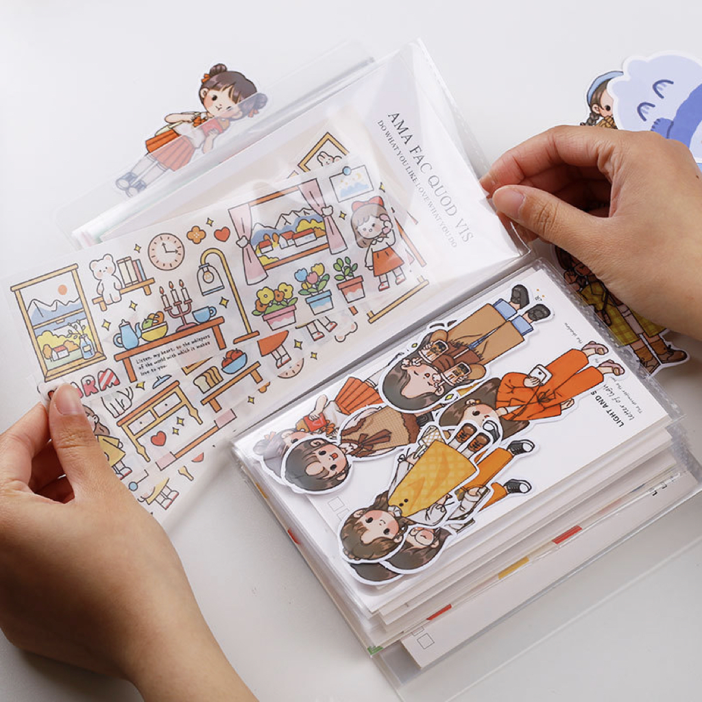 แฟ้มสอด Mini Album ⭐️ เก็บของ พกง่าย Postcard Plastic Transparent Storage Folder A6 อัลบั้มการ์ด แฟ้มซองพลาสติก by mimisplan