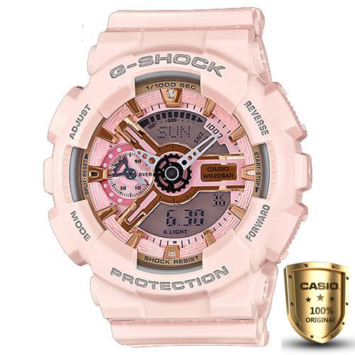 Casio G-Shock Mini นาฬิกาข้อมือผู้หญิง สายเรซิ่น รุ่น GMA-S110MP-4A1 (Pink)