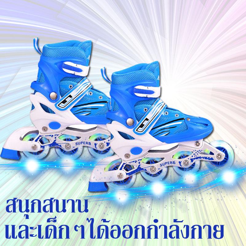 รองเท้าอินไลน์สเก็ต In-line Skate รองเท้าสเก็ตสำหรับเด็กของเด็กหญิงและชาย โรลเลอร์สเกต อินไลน์สเก็ต size S M L