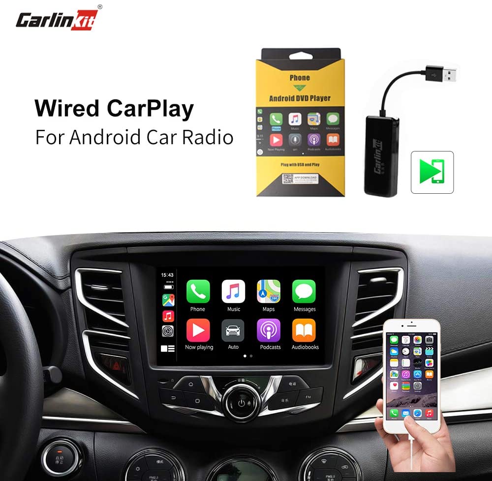 [ส่งฟรี Kerry Express จาก กทม] Carlinkit android auto apple carplay dongle เชื่อมต่อกับจอAndroid ตั้งแต่ version5+