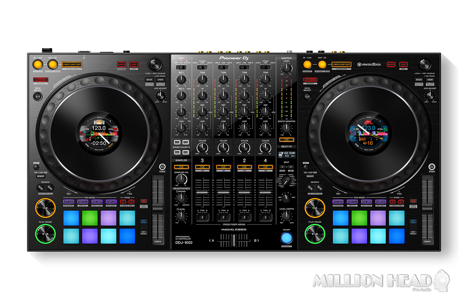 Pioneer : DDJ-1000 by Millionhead (เครื่องเล่น DJ Controller ขนาด 4 แชแนล มาพร้อมการใช้งานได้ถึง 4 Deck Dual เหมาะสำหรับมืออาชีพ แถมฟรี Rekordbox DJ Software)