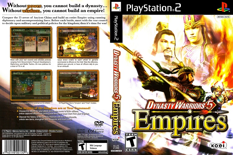 เกมส์ PS2 Dynasty Warriors 5 Empires PlayStation2⚡ส่งไว⚡ Lazada.co.th