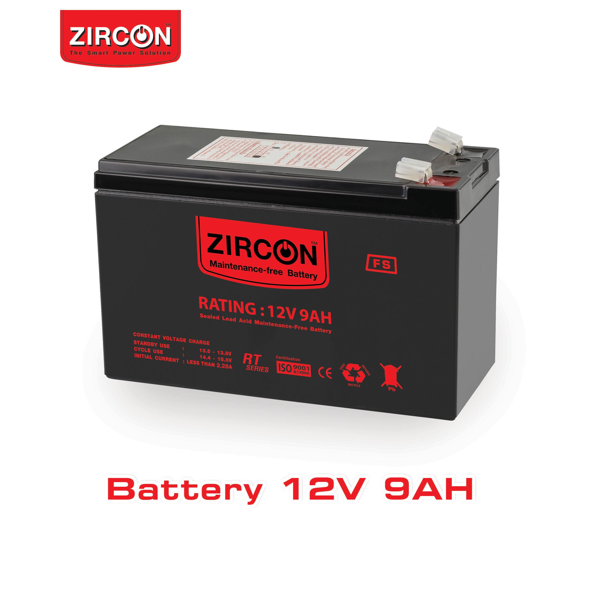 Zirconเเบตเตอรี่เครื่องups 12v9.0ah