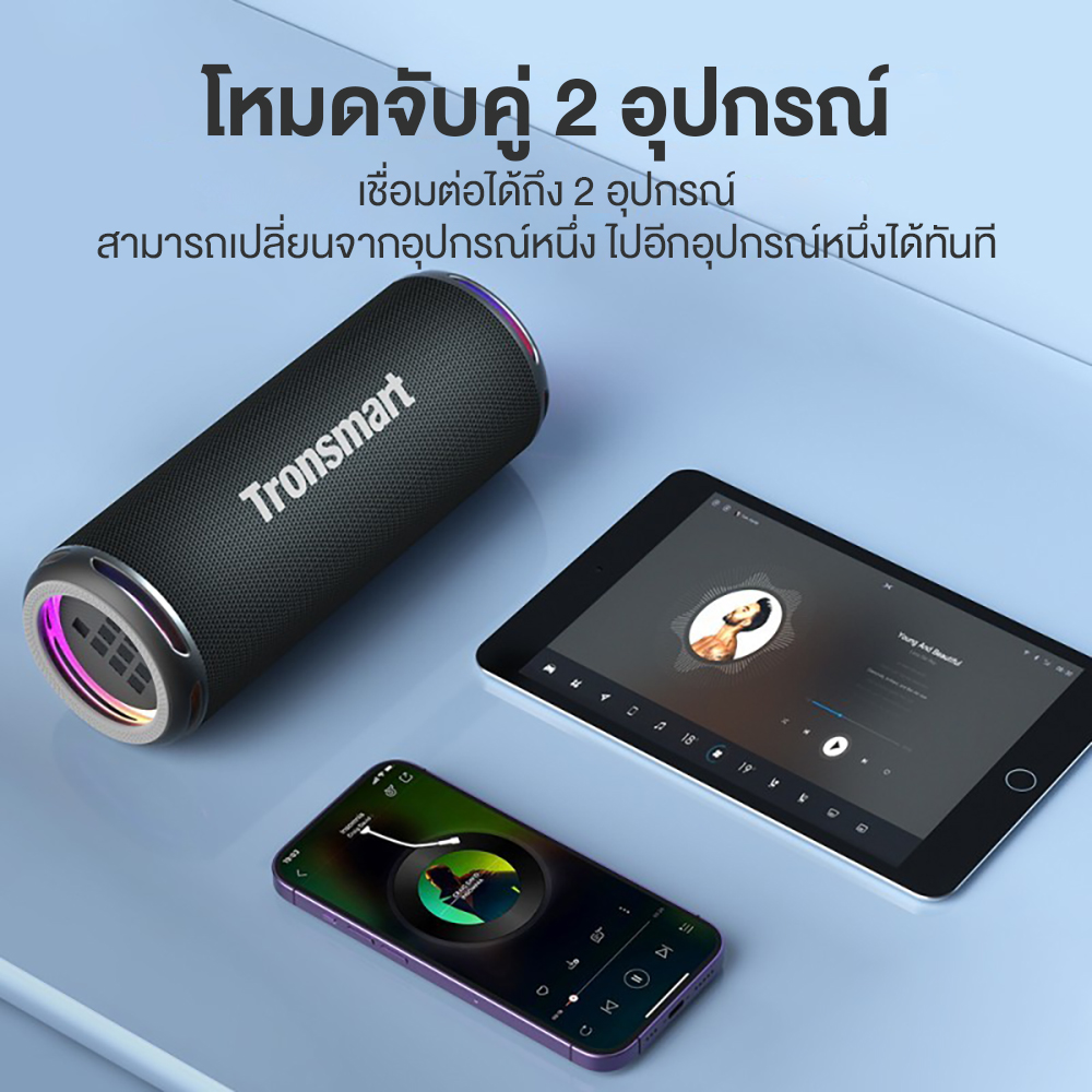 (รับประกันสินค้า 1 ปี) ลำโพง Tronsmart T7 Lite 24W Portable Outdoor ...