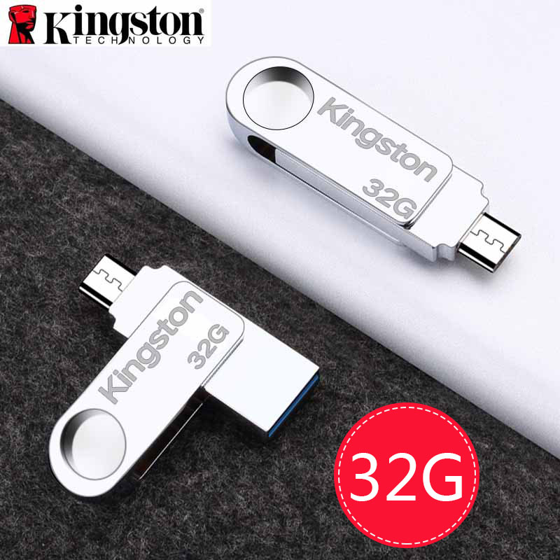 Kingston USB OTG 32GB Memory Stick U DISK Flash Drive สำหรับ โทรศัพท์ระบบ Android