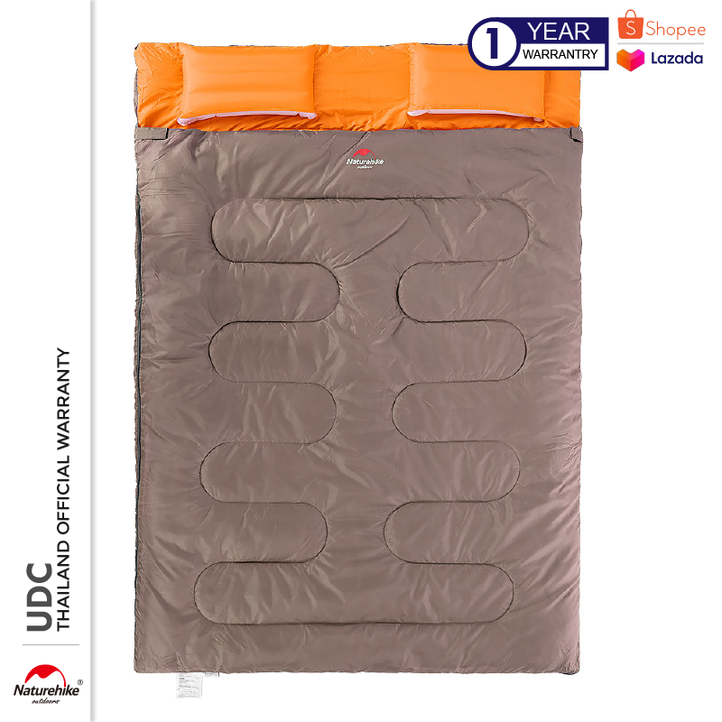 [ประกันศูนย์ | แท้100%] Double Sleeping Bags With Pillows Sleeping Bag ถุงนอน [Warranty by Naturehike Thailand]