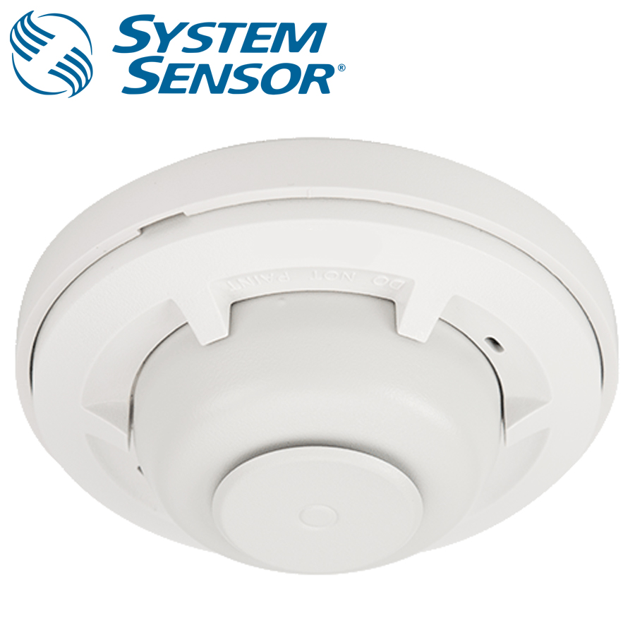 SYSTEM SENSOR Heat Detector Dual Circuit Rate of Rise Fixed Temp. 195°F ...