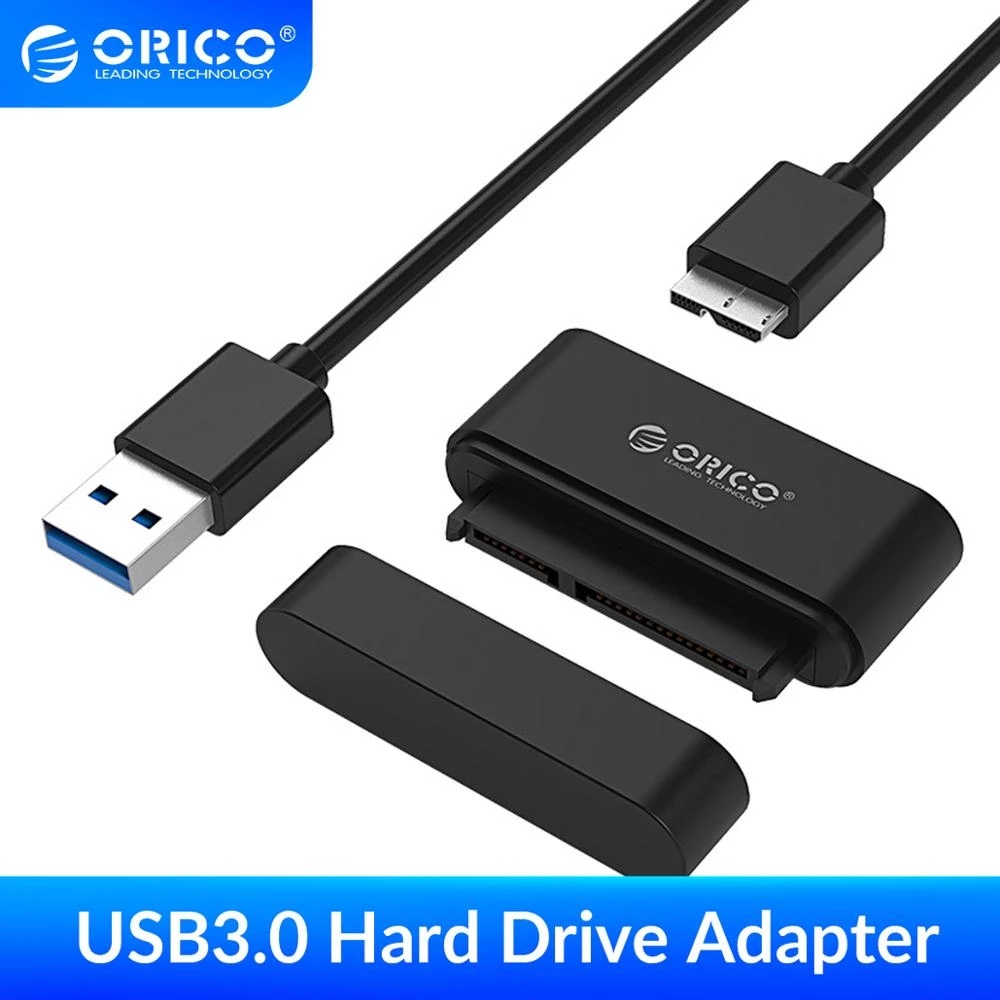 ORICO 20UTS โอริโก้ Adapter ตัวแปลงฮาร์ดดิสก์ SATA 2.5 to USB3.0 สีดำ ORICO USB3.0 to SATA Hard Drive Adapter SSD SATA Adapter Cable Converter Super Speed USB 3.0 To SATA 22 Pin