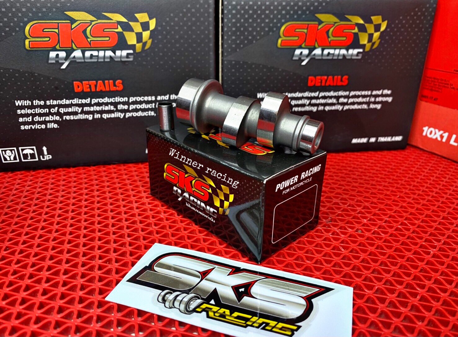 แคมแต่ง Sks racing ตั้ม บางพลี รุ่นwave 100 สำหรับลูกเดิม-53ไม่หลบวาล์ /53-54หลบวาล์ว (มีปัญหาเปลี่ยนตัวใหม่ทันที!!) ของแท้กล่องตัวใหม่เท่านั้น
