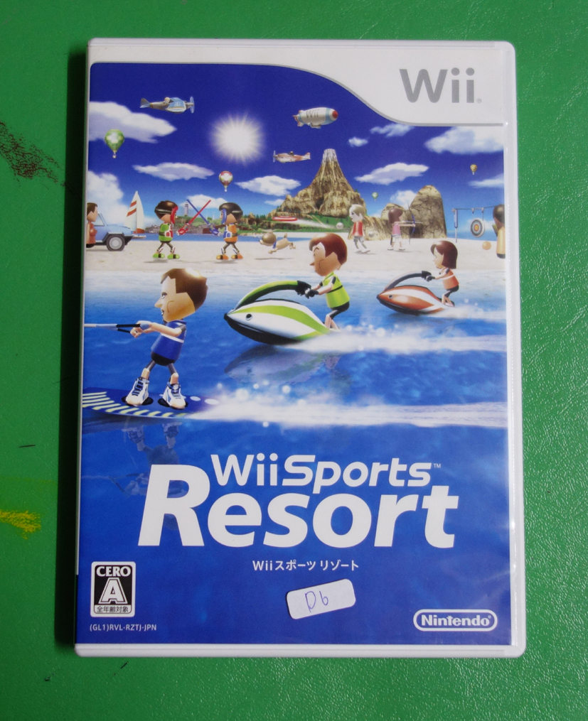 D6 ขายแผ่นเกมส์ของแท้ nintendo Wii  SPORTS RESORT  เกมส์กีฬาตามปก จำนวนผู้เล่น1-4คน  สินค้าใช้งานมาแล้วสภาพดีโซนเจแปนภาษาญี่ปุ่น