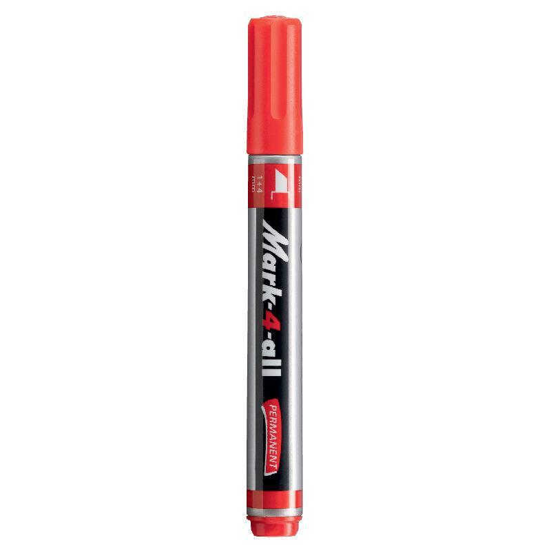 Electro48 STABILO Mark-4-all ปากกาหัวตัด สีแดง 653/40