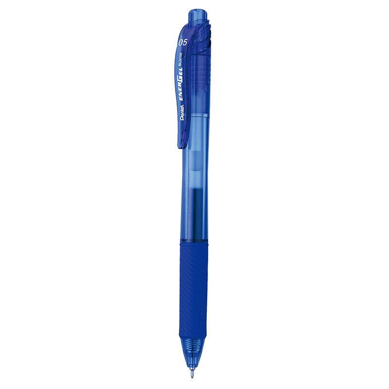 Electro48 เพนเทล ปากกาหมึกเจลแบบกด รุ่น Energel X BLN105-CX ขนาด 0.5 มม. หมึกเจลสีน้ำเงิน