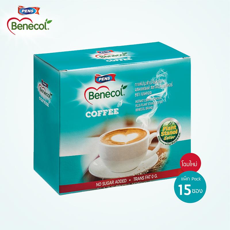 Benecol กาแฟปรุงสำเร็จผสมสารแพลนท์ สตานอล แพค 15 ซอง