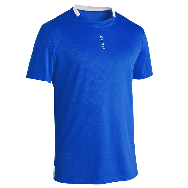 เสื้อฟุตบอลสำหรับผู้ใหญ่รุ่น F100 (สีน้ำเงิน)รองเท้าและเสื้อผ้าสำหรับผู้ชาย