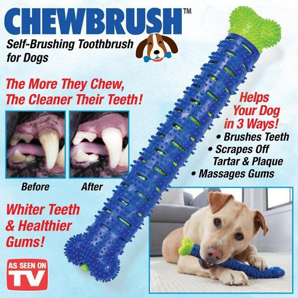 กระดูกหมา กระดูกยางหมา กระดูก ขัด ฟัน สุนัข ยาง กัด กระดูกขัดฟันหมา ของเล่นหมา ช่วยขัดฟัน ของเล่นสุนัข 25.Cm Nontoxic Silicone Dog Toothbrush Stick Bite-resistant Dog Chew Toys For Pets Effective Dental Care Bone Tooth Cleaning Stick