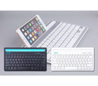 RAZEAK WS-BK102 คีย์บอร์ด บลูทูธ วางโทรศัพท์ ชาร์จแบตได้ในตัว Bluetooth Keyboard window/mac/android/os