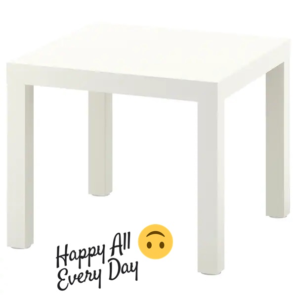 IKEA อิเกีย LACK ลัค โต๊ะข้าง โต๊ะข้างอิเกีย โต๊ะข้างโซฟา โต๊ะข้างเตียง โต๊ะเอนกประสงค์ 55x55 ซม., Side table, 55x55 cm