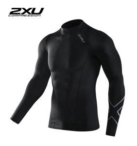 ภาพหน้าปกสินค้าZXU Men Long Sleeve Compression Black/Black ซึ่งคุณอาจชอบสินค้านี้