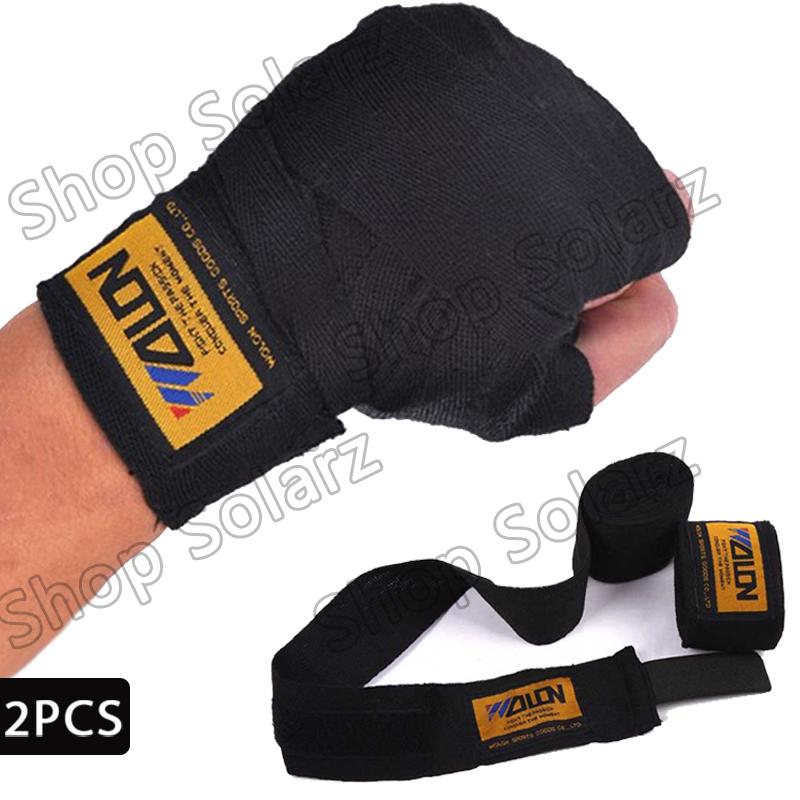 ผ้าพันมือ ซ้อมชกมวย ยาว ผ้าพันมือซ้อมมวย 5cm ยาว 3m Cotton Muay Thai MMA Taekwondo Hand Gloves Wraps Boxing Bandage Boxing Strap Solarz