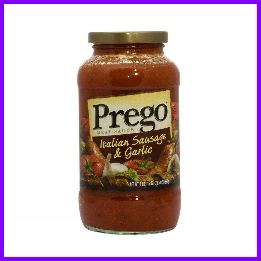 ใครยังไม่ลอง ถือว่าพลาดมาก !! Prego Italian Sausage & Garlic 666g ด่วน ของมีจำนวนจำกัด