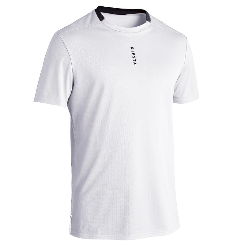 เสื้อฟุตบอลสำหรับผู้ใหญ่รุ่น F100 (สีขาว)รองเท้าและเสื้อผ้าสำหรับผู้ชาย