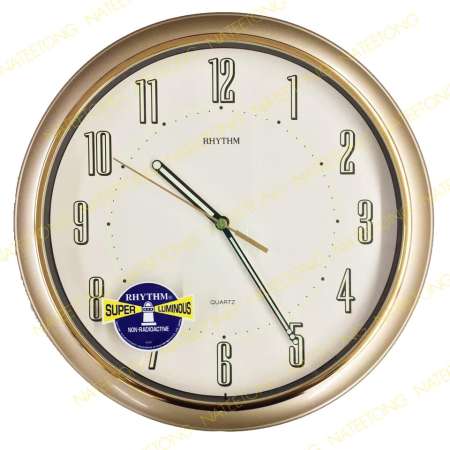 RHYTHM Japan (SUPER LUMINOUS) นาฬิกาแขวน ขนาด 11 นิ้ว CMG715
