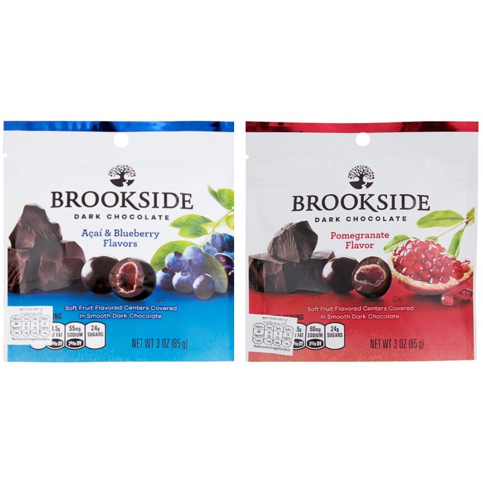 🔥HOT🔥Brookside Dark Chocolate ดาร์กช็อกโกแลตสอดไส้ผลไม้ นำเข้าจากแคนาดา 85 กรัม