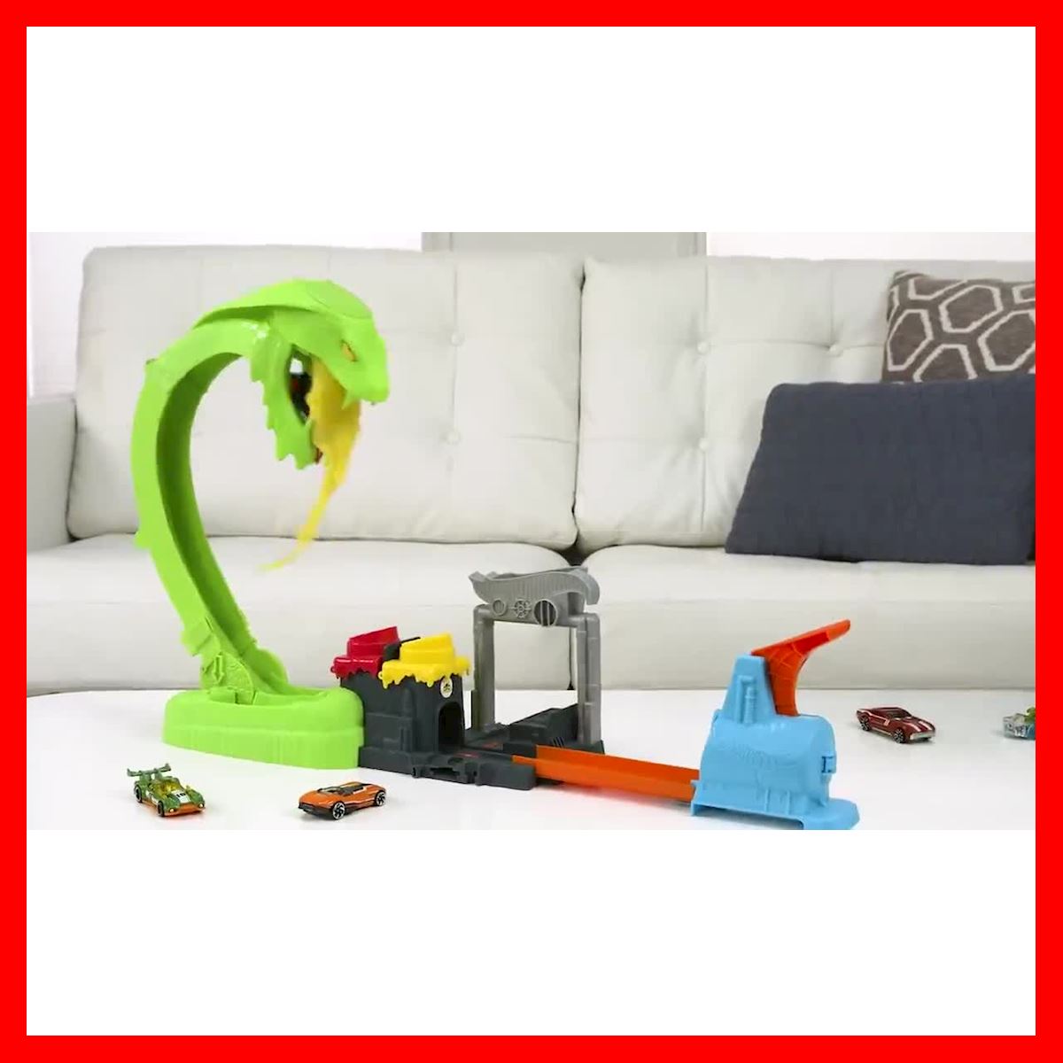 สินค้าขายดี!!! Hot Wheels Toxic Snake Strike ของเล่นรางรถแข่ง งูพิษ ...