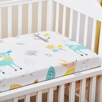 Universal Crib Sheets For Baby Mattress Bedding Sets Breathable And Hypoallergenic Baby Sheet Cotton Bedding Fits Crib Mattress