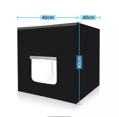 กล่องไฟถ่ายภาพ Light Box ขนาด 40 x 40CM/60 x 60CM/ 80 x 80CM(LED 2 แผง) ตู้ถ่ายรูปสินค้า Lightbox Lightroom กล่องถ่ายภาพ
