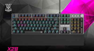 ดูภาพ Nubwo X28 Sorcerer Mechanical Gaming Keyboard (Backlight LED),(RGB LED)(สินค้าพร้อมส่ง) เพิ่มเติม Nubwo X28 Sorcerer Mechanical Gaming Keyboard (Backlight LED),(RGB LED)(สินค้าพร้อมส่ง)