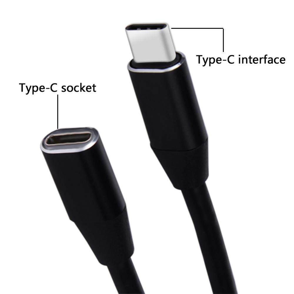 0.5M USB Type C Cable USB 3.1 Data Video Cable USB-C Male to Female Extension Cable Type-C USB-C OTG Adapter Connector