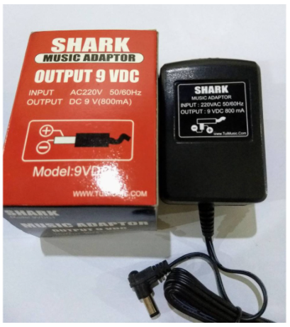 หม้อแปลงเอฟเฟค SHARK output 9VDC 800mA 4.9