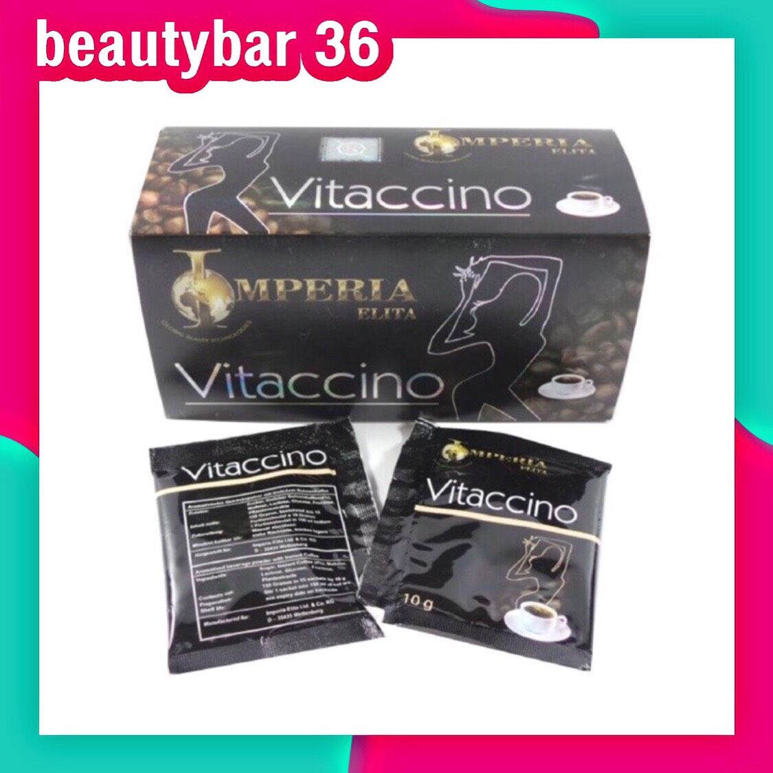 Vitaccino Coffee กาแฟดำ กาแฟดำยาว ควบคุมน้ำหนัก (1 กล่อง 15 ซอง). 