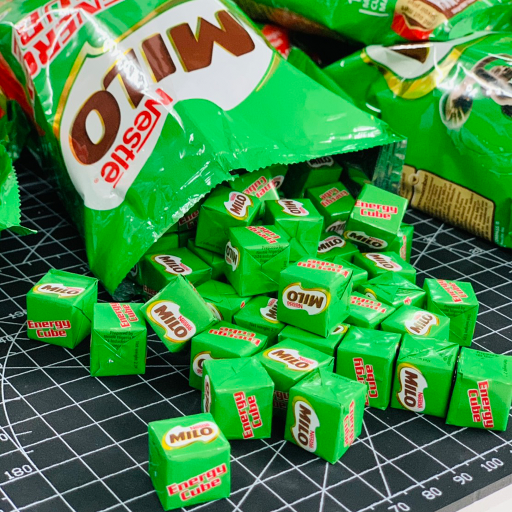 😋Milo cube😋ไมโลคิวบ์ ไมโลก้อน อมอร่อยเคี้ยวเพลิน 100 ก้อน 🔥Exp.03/2022