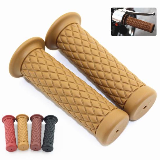 Universal Motorcycle 22 mm Handle Bar Grips Retro Vintage Motorbike Hand Grips Motor