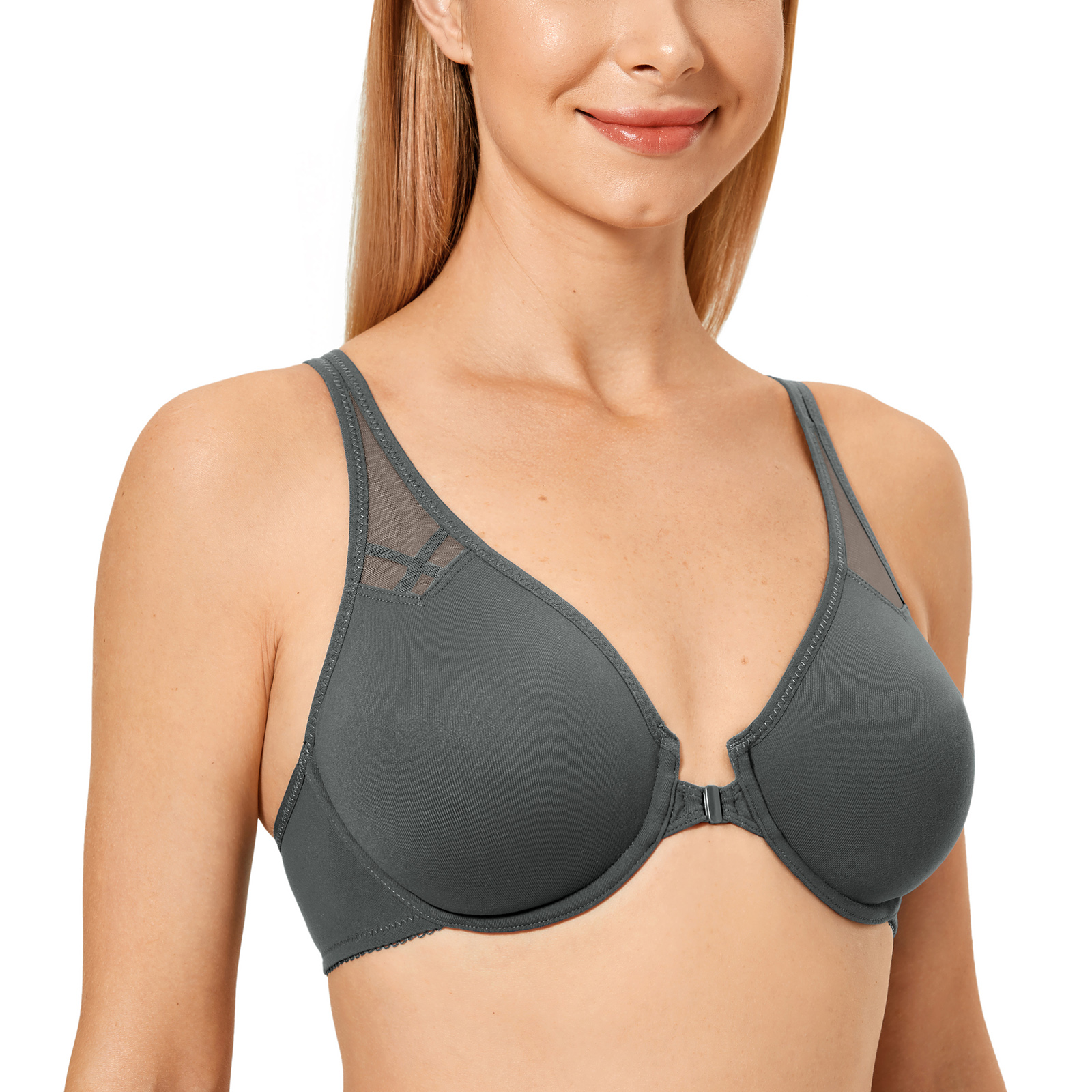 Delimira Women's New Full coverage Non Padded Seamless Underwire