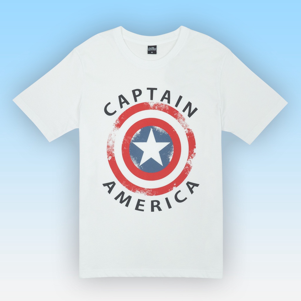 Marvel Men Captain America T-Shirt - เสื้อยืดผู้ชายลายมาร์เวล กัปตัน