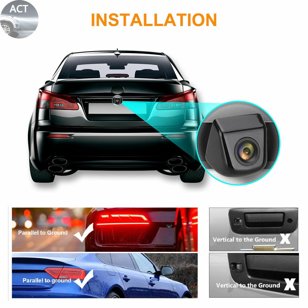 รุ่นขายดี‼ Rear View Camera Universal Backup Waterproof HD Parts ...