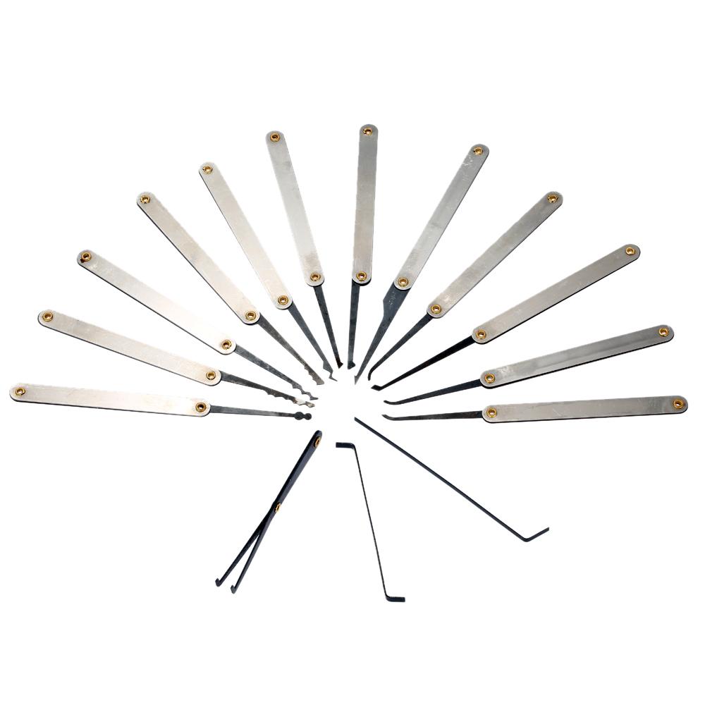 Bộ 15 dụng cụ mở khóa bằng thép không gỉ