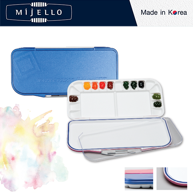 Mijello จานสีน้ำ Fusion 18 สี (Watercolor palettes Mijello Fusion 18)